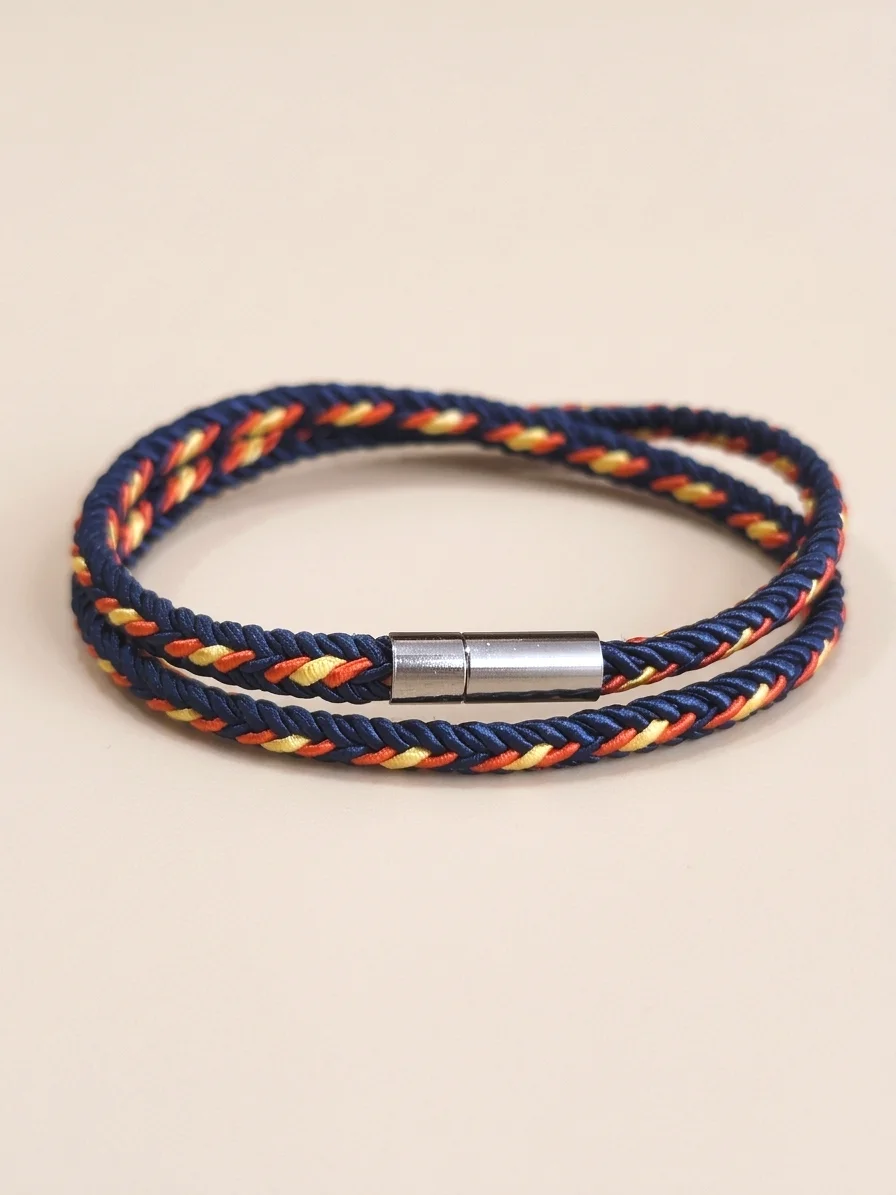 Pulsera Trenzada Azul